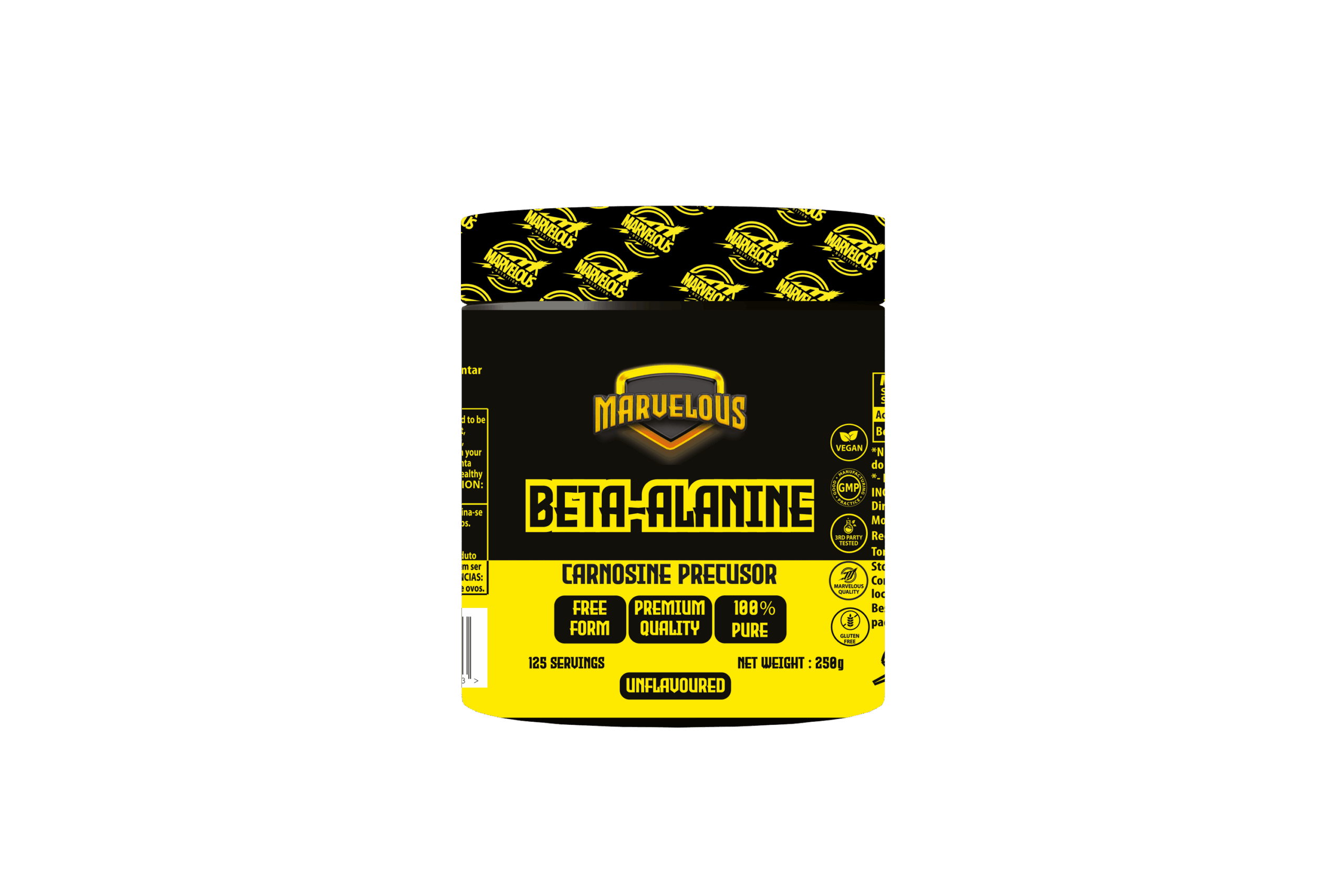 Beta Alanine Black & Yellow